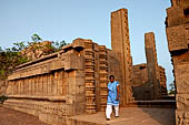 Mamallapuram - Tamil Nadu. The ruined Raya gopuram.